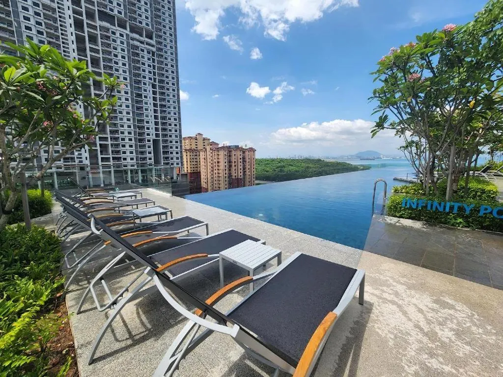 Urban Suites Skyline Georgetown Penang-Sea & City View - Affordable-Cozy & Luxury Stay Jelutong Apartment